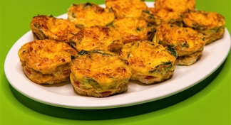 A platter with egg muffins
