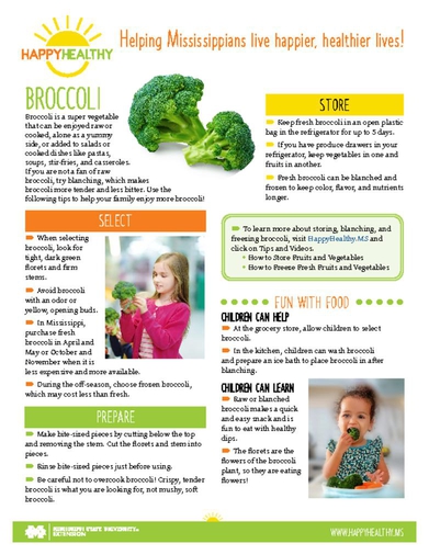 Download HappyHealthy Broccoli Newsletter (P3609)