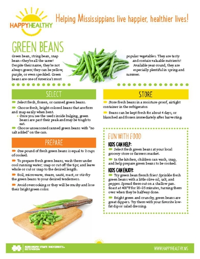 Download HappyHealthy Green Beans Newsletter (P4043)