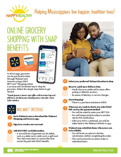 Download HappyHealthy Online Shopping with SNAP Benefits Newsletter (P3721)