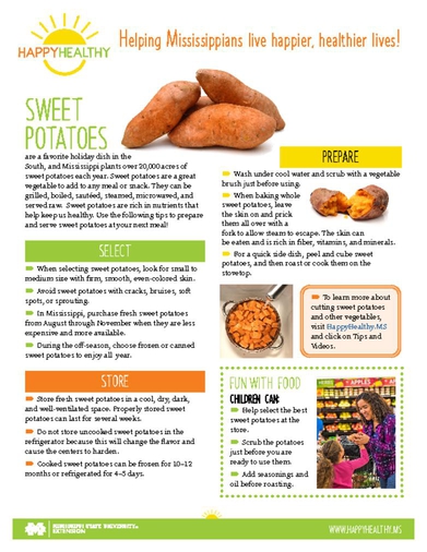 Download HappyHealthy Sweet Potatoes Newsletter (3407)