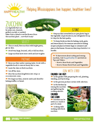 Download HappyHealthy Zucchini Newsletter (P3408)