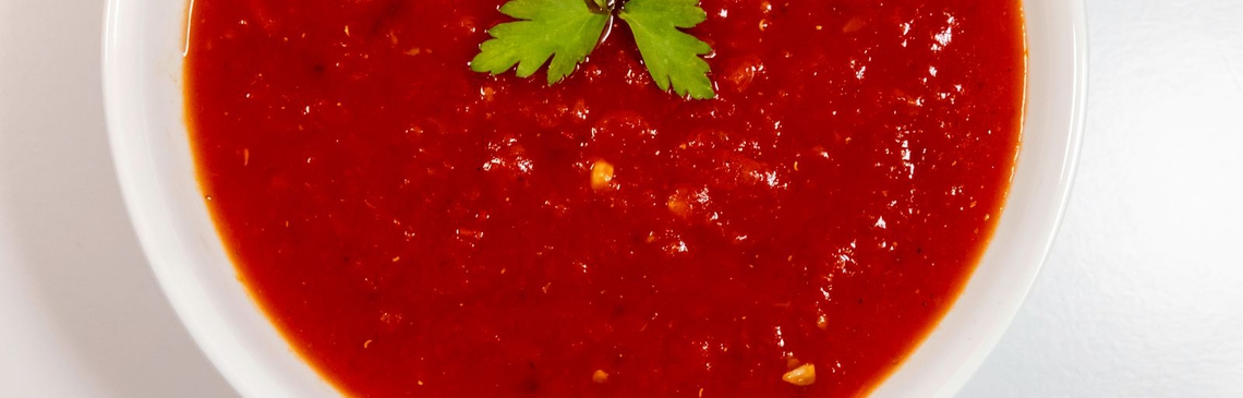 a bowl of Zesty Tomato Soup