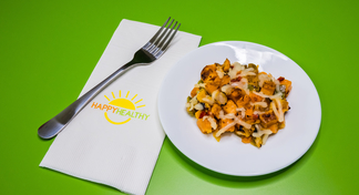 A plate of sweet potato hash