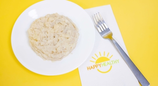 a plate ofCanned Mashed Potatoes