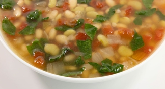 A bowl of White Bean Soup