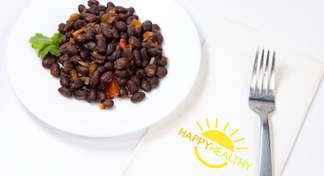A plate of Southwestern Black Beans