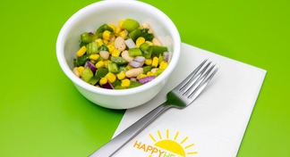 A bowl of Corn and Northern Bean Salad