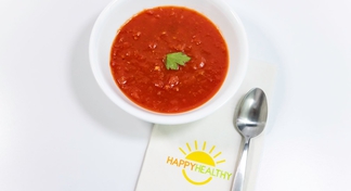 a bowl of Zesty Tomato Soup