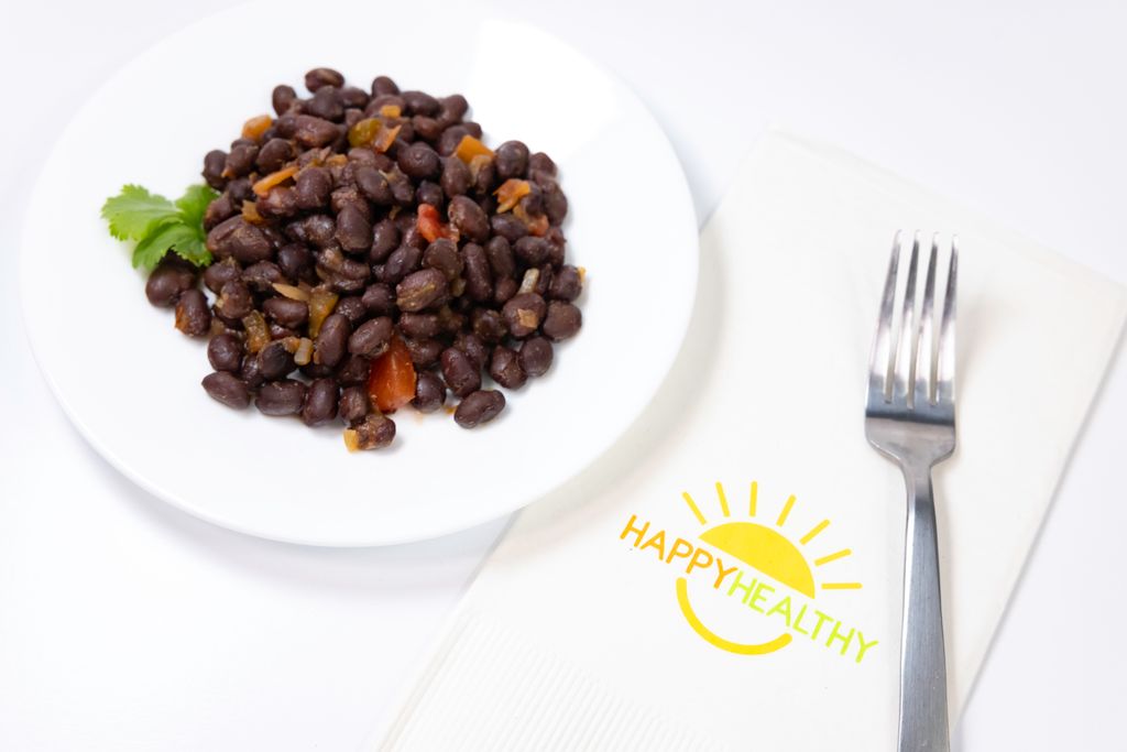 A plate of Southwestern Black Beans